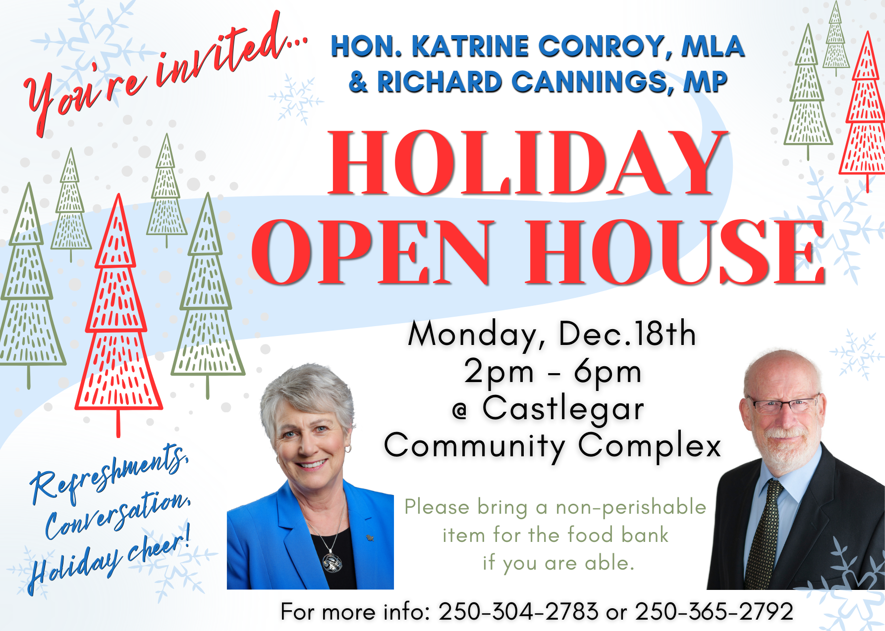 MLA MP 2023 Holiday Open House Katrine ConroyKatrine Conroy